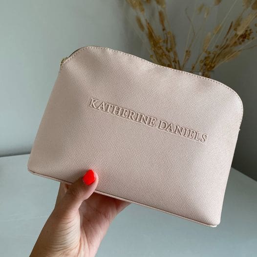 Katherine Daniels Blush Cosmetic Bag