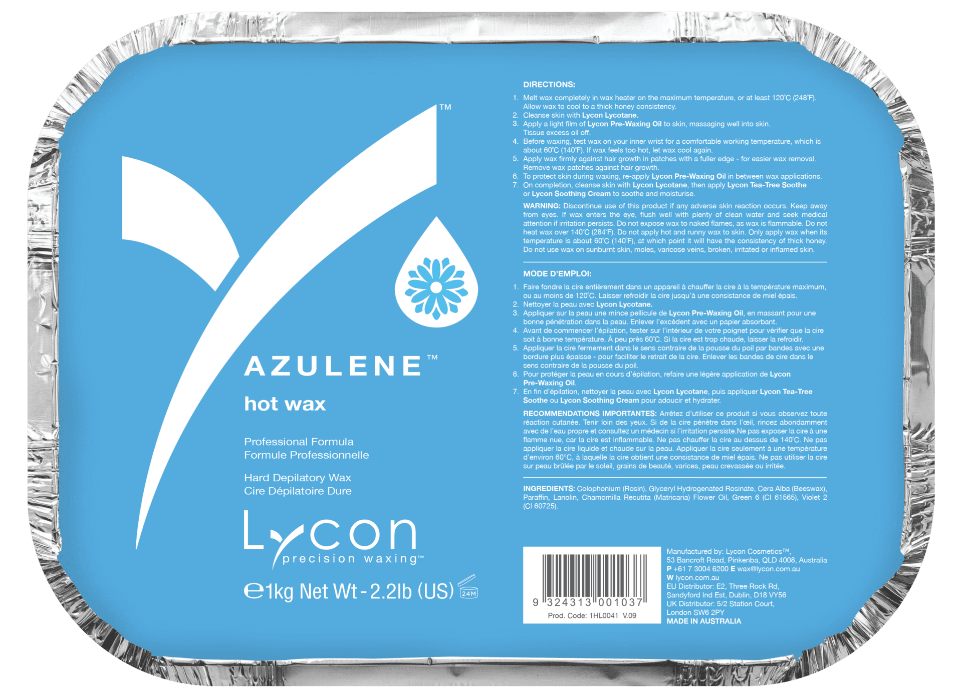 LYCON Azulene Hot Wax -1KG