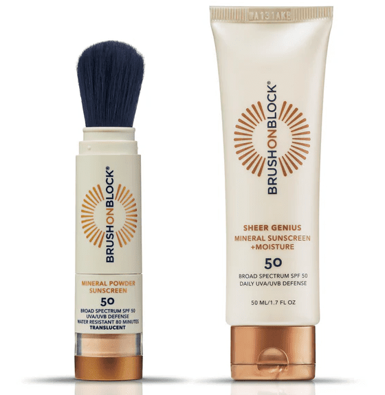 BRUSH ON BLOCK Sheer Genius SPF 50 DUO